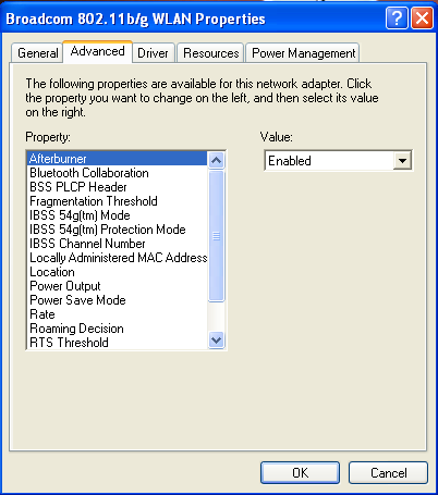 broadcom 802.11g network adapter driver for windows xp